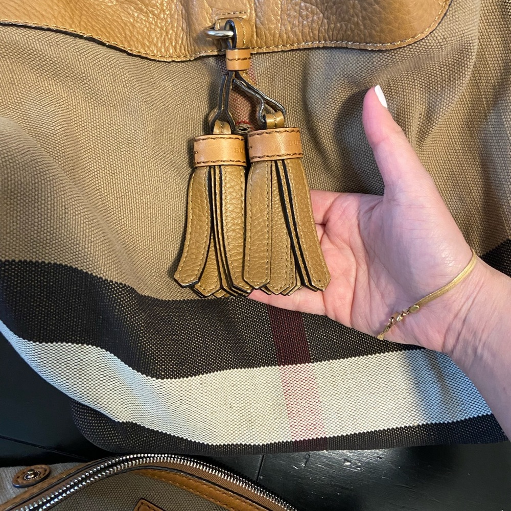 Burberry Canvas Bucket Bag